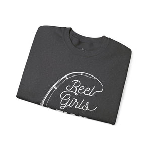Fishing Sweatshirt — "Reel Girls Fish: Tougher Than the Boys" Crewneck for Women Anglers thumbnail 27