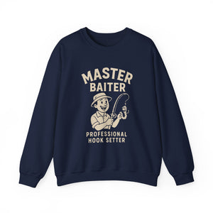 Master Baiter Crewneck Sweatshirt - Perfect Gift for Fishing Enthusiasts thumbnail 5