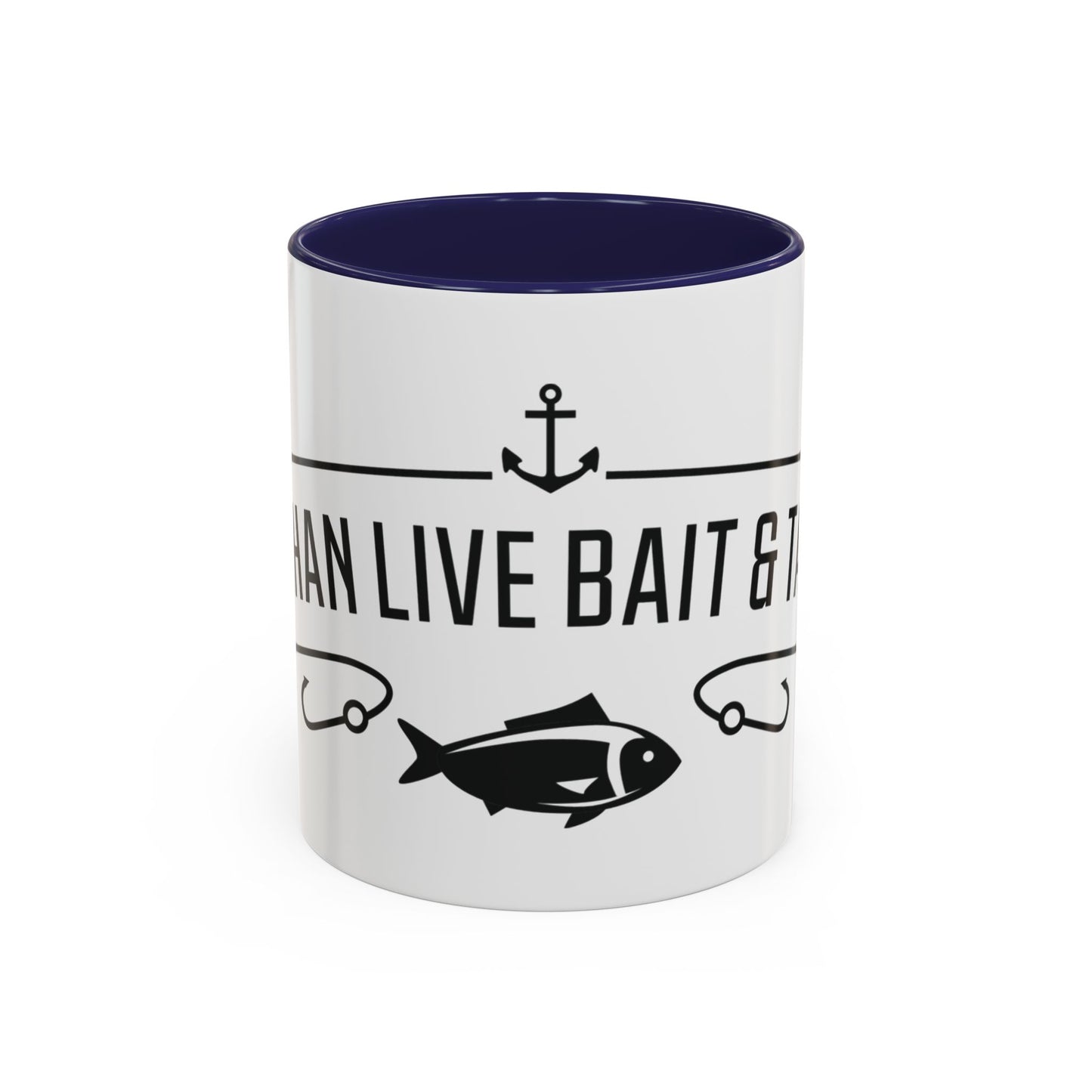 Fishing Coffee Mug — "I'd Rather Be Using Live Bait & Tackle" Accent Mug