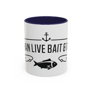 Fishing Coffee Mug — "I'd Rather Be Using Live Bait & Tackle" Accent Mug thumbnail 2