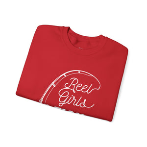 Fishing Sweatshirt — "Reel Girls Fish: Tougher Than the Boys" Crewneck for Women Anglers thumbnail 39