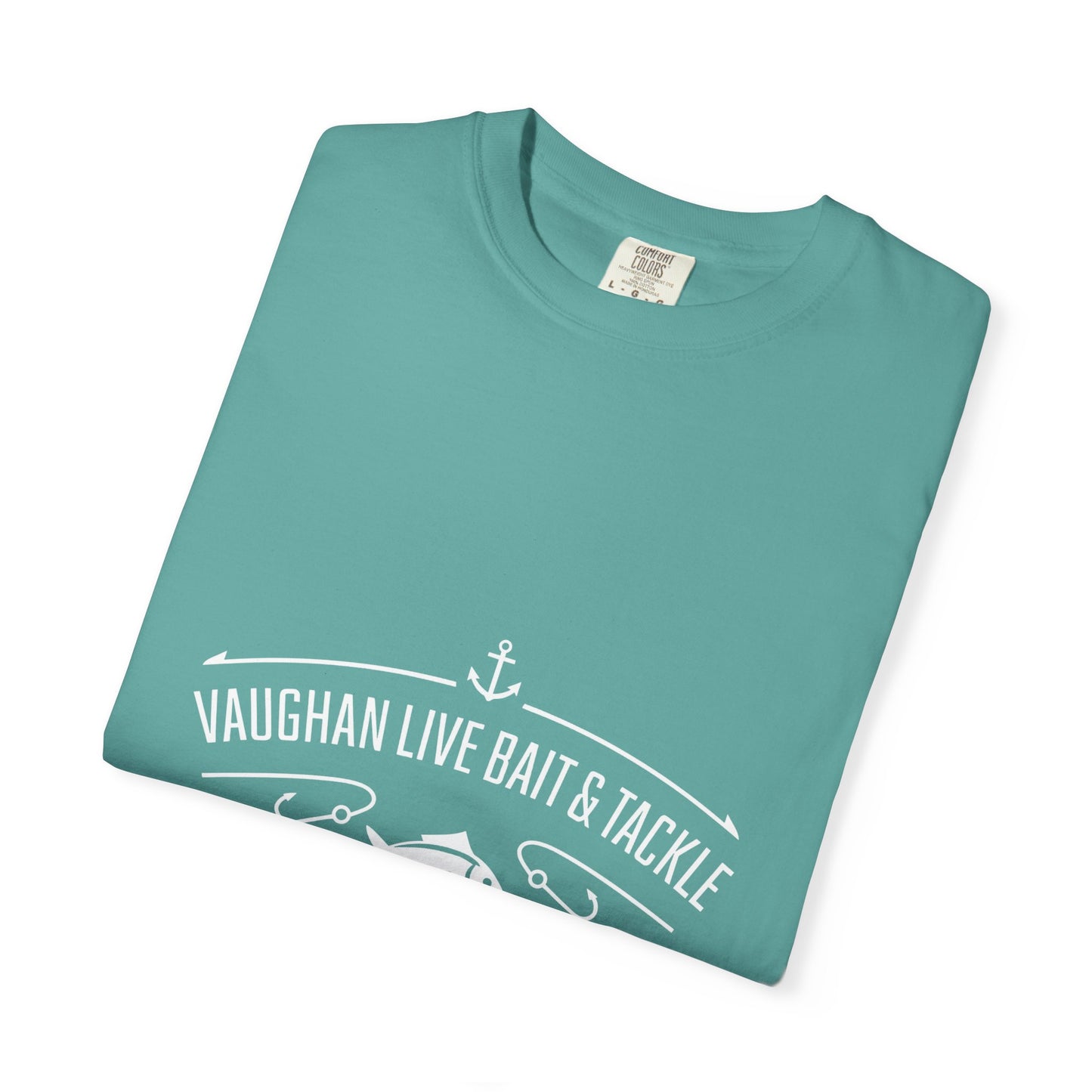 Vaughan Live Bait & Tackle Tee — Vintage Fishing T-Shirt