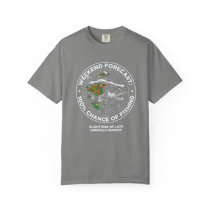 Fishing T-Shirt — "Weekend Forecast: 100% Chance of Fishing" Graphic Tee thumbnail 3