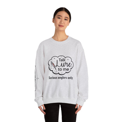 Fishing Enthusiast Crewneck Sweatshirt - "Talk Lure to Me"