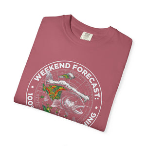 Fishing T-Shirt — "Weekend Forecast: 100% Chance of Fishing" Graphic Tee thumbnail 31