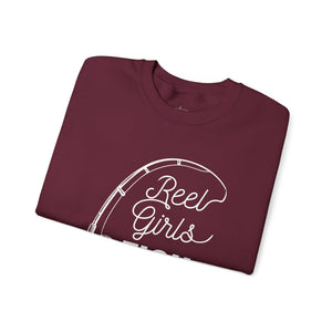 Fishing Sweatshirt — "Reel Girls Fish: Tougher Than the Boys" Crewneck for Women Anglers thumbnail 18