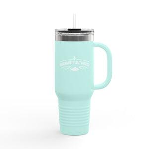 Fishing Logo 40oz Insulated Travel Mug with Handle thumbnail 16