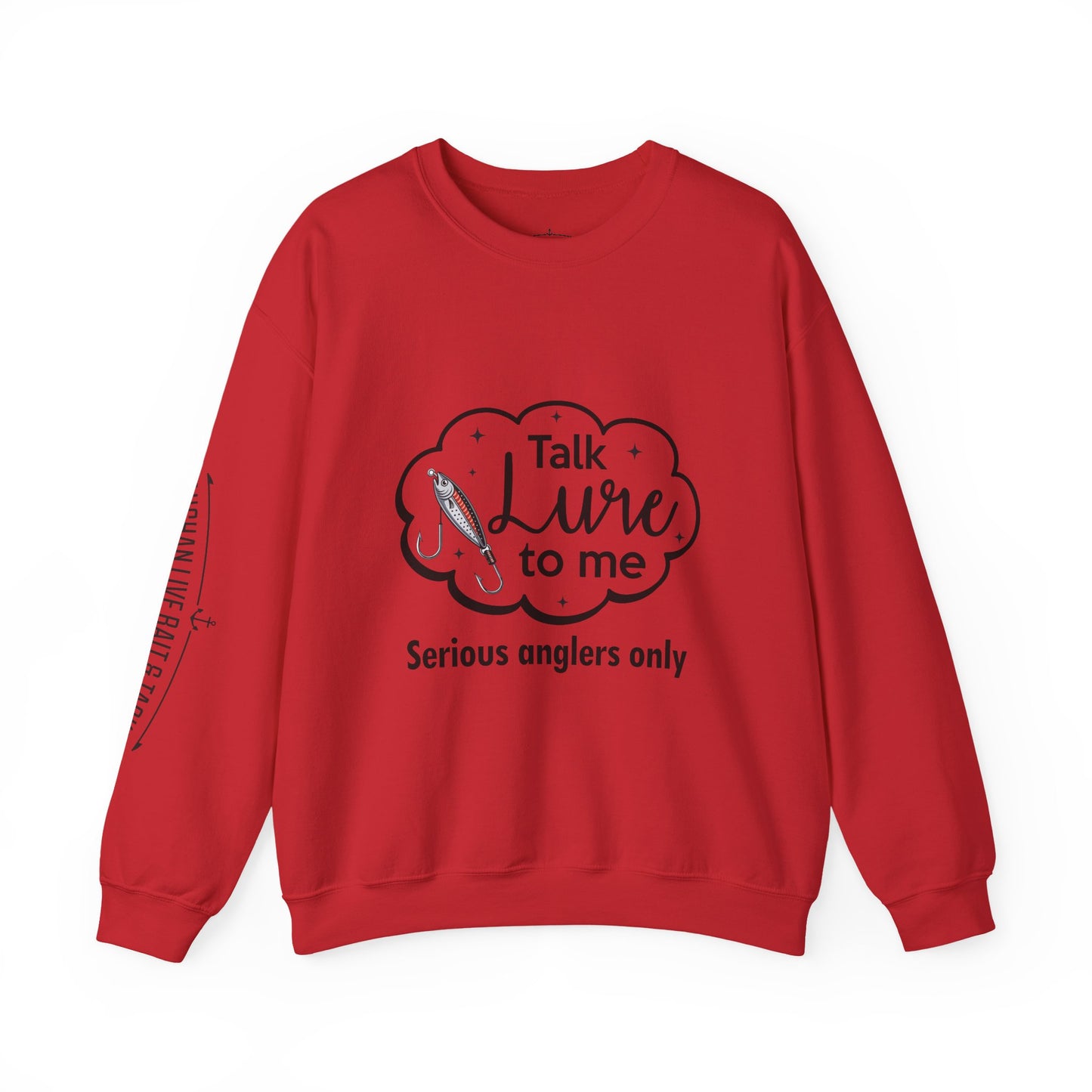 Fishing Enthusiast Crewneck Sweatshirt - "Talk Lure to Me"
