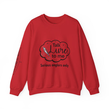 Fishing Enthusiast Crewneck Sweatshirt - "Talk Lure to Me"