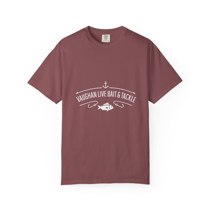 Vaughan Live Bait & Tackle Tee — Vintage Fishing T-Shirt