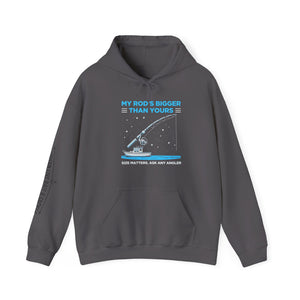 Fishing Hoodie — “My Rod’s Bigger Than Yours” Graphic Sweatshirt thumbnail 5