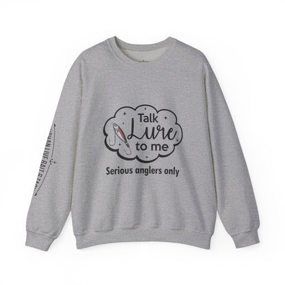 Fishing Enthusiast Crewneck Sweatshirt - "Talk Lure to Me"