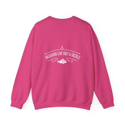 Fishing Sweatshirt — "Reel Girls Fish: Tougher Than the Boys" Crewneck for Women Anglers