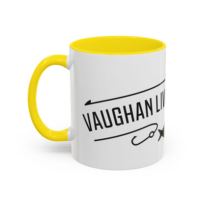 Fishing Coffee Mug — "I'd Rather Be Using Live Bait & Tackle" Accent Mug