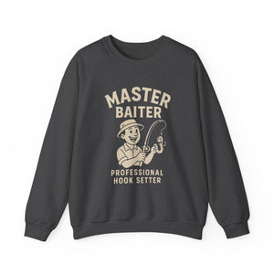 Master Baiter Crewneck Sweatshirt - Perfect Gift for Fishing Enthusiasts thumbnail 4