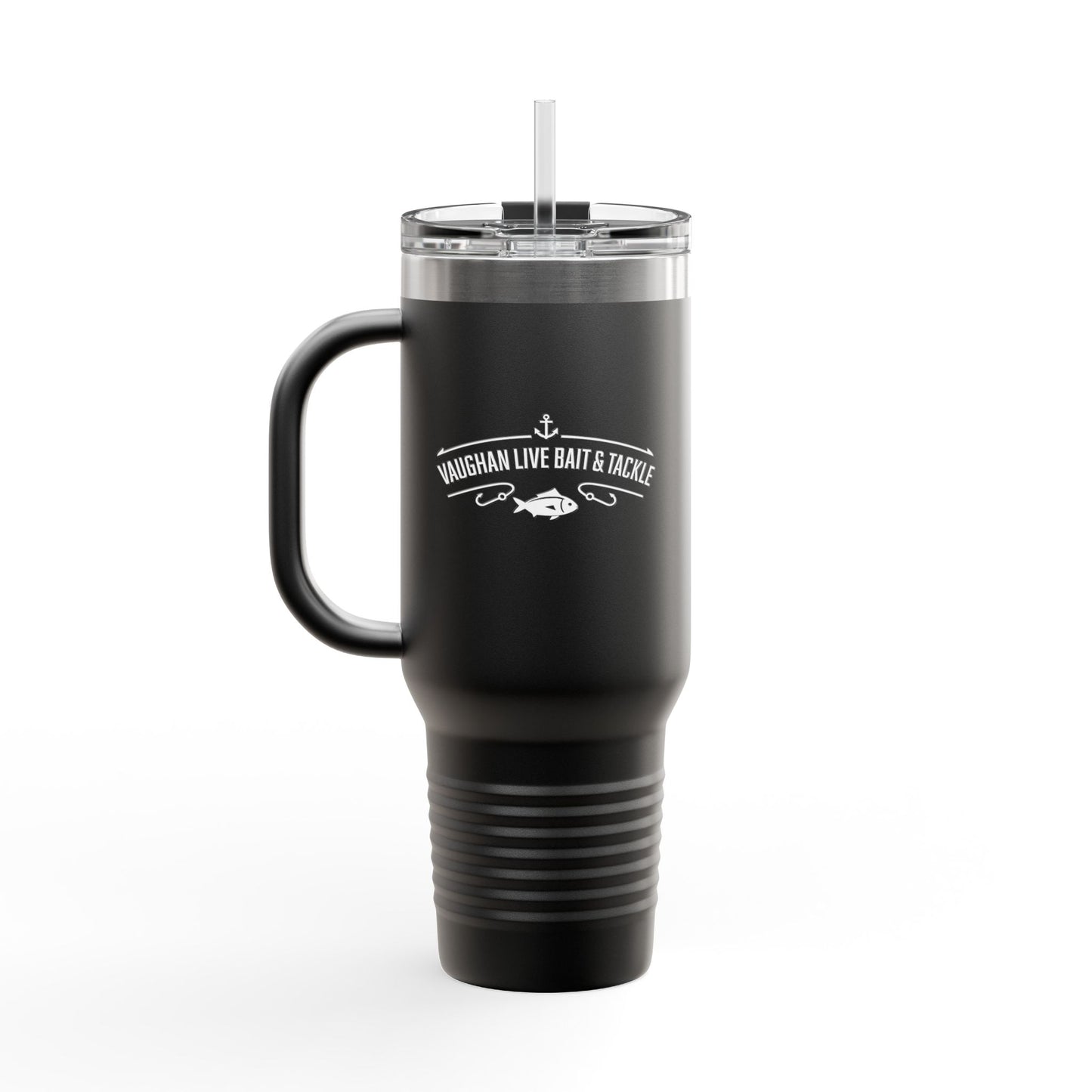 Fishing Logo 40oz Insulated Travel Mug with Handle