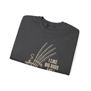 Fishing Sweatshirt – "I Like Big Rods and I Cannot Lie" Angler Crewneck thumbnail 22