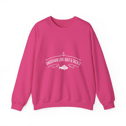 Bait & Tackle Crewneck Sweatshirt — "Vaughan Live Bait & Tackle" Fishing Pullover
