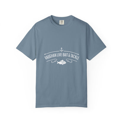 Vaughan Live Bait & Tackle Tee — Vintage Fishing T-Shirt