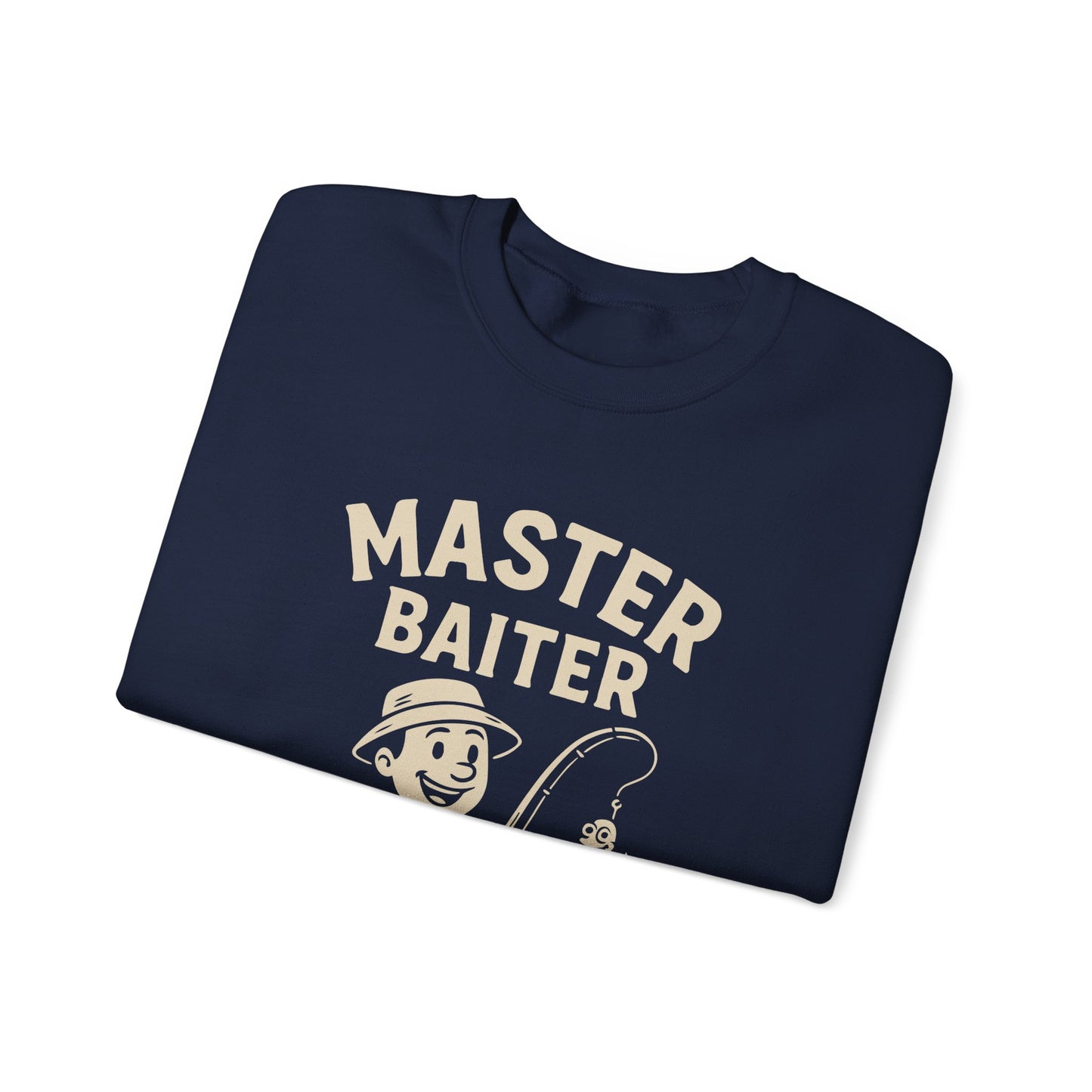 Master Baiter Crewneck Sweatshirt - Perfect Gift for Fishing Enthusiasts