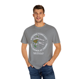Fishing T-Shirt — "Weekend Forecast: 100% Chance of Fishing" Graphic Tee thumbnail 17