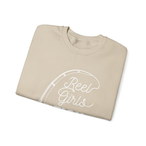 Fishing Sweatshirt — "Reel Girls Fish: Tougher Than the Boys" Crewneck for Women Anglers thumbnail 12
