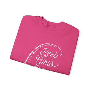 Fishing Sweatshirt — "Reel Girls Fish: Tougher Than the Boys" Crewneck for Women Anglers thumbnail 36