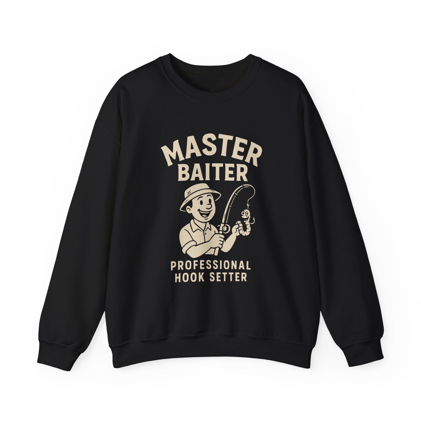 Master Baiter Crewneck Sweatshirt - Perfect Gift for Fishing Enthusiasts
