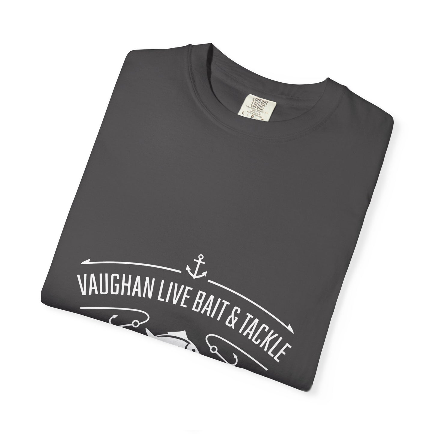 Vaughan Live Bait & Tackle Tee — Vintage Fishing T-Shirt