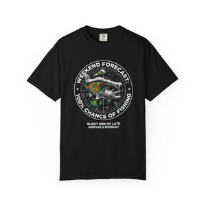 Fishing T-Shirt — "Weekend Forecast: 100% Chance of Fishing" Graphic Tee thumbnail 6
