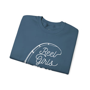 Fishing Sweatshirt — "Reel Girls Fish: Tougher Than the Boys" Crewneck for Women Anglers thumbnail 30