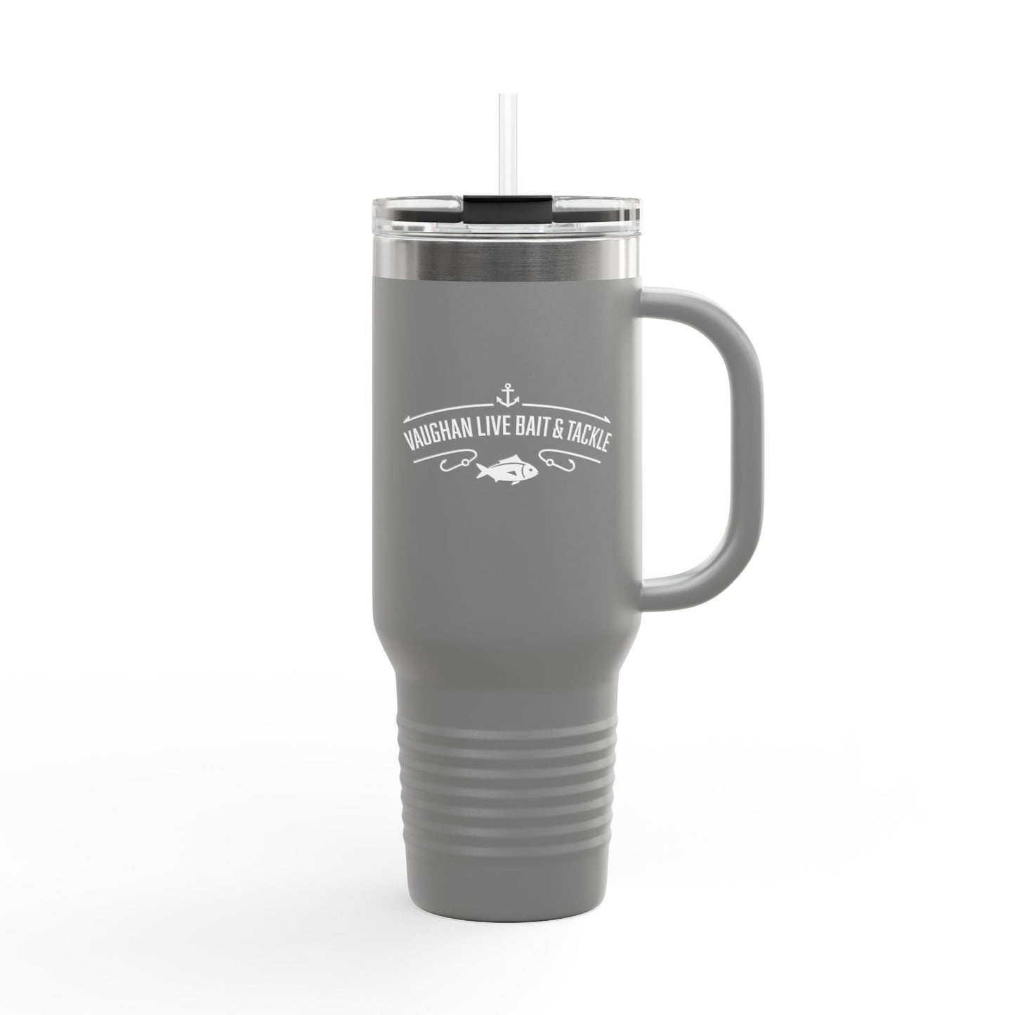 Fishing Logo 40oz Insulated Travel Mug with Handle