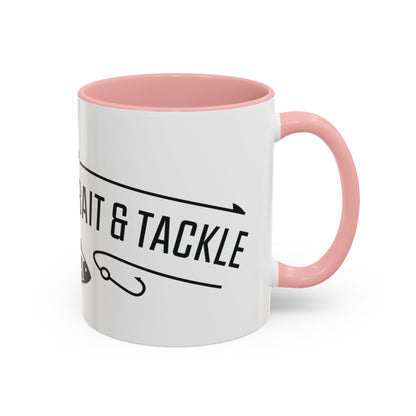 Fishing Coffee Mug — "I'd Rather Be Using Live Bait & Tackle" Accent Mug