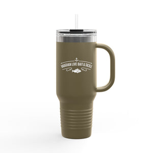 Fishing Logo 40oz Insulated Travel Mug with Handle thumbnail 10