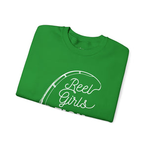 Fishing Sweatshirt — "Reel Girls Fish: Tougher Than the Boys" Crewneck for Women Anglers thumbnail 24
