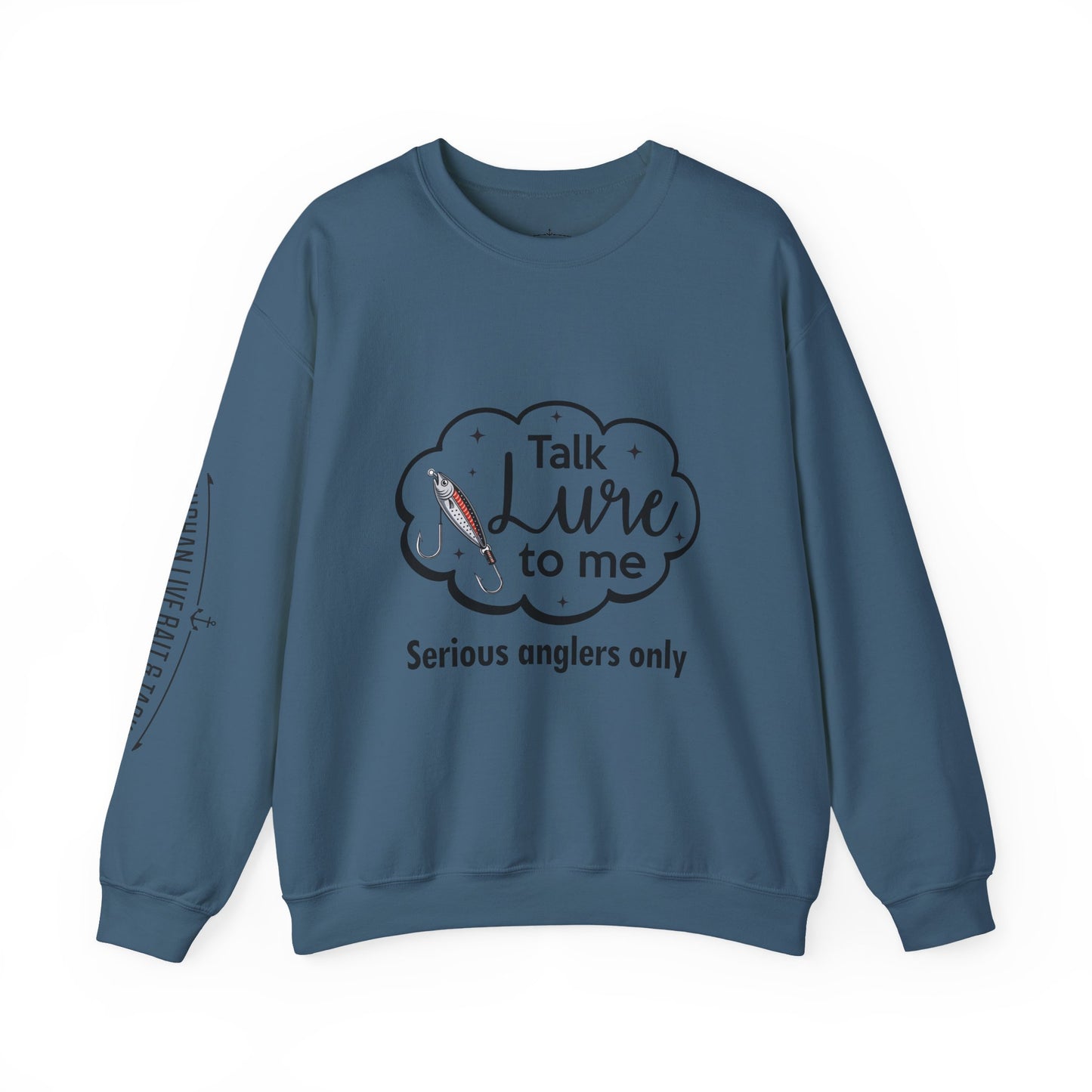 Fishing Enthusiast Crewneck Sweatshirt - "Talk Lure to Me"