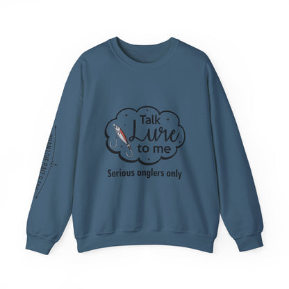 Fishing Enthusiast Crewneck Sweatshirt - "Talk Lure to Me"