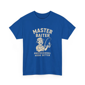 Master Baiter Fishing Tee - Unisex Heavy Cotton Shirt for Fishing Enthusiasts thumbnail 6