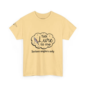 Angler's Humor Unisex Heavy Cotton Tee - "Talk Lure to Me" thumbnail 2