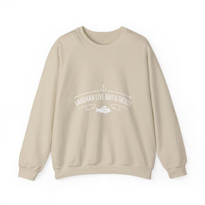 Bait & Tackle Crewneck Sweatshirt — "Vaughan Live Bait & Tackle" Fishing Pullover thumbnail 2
