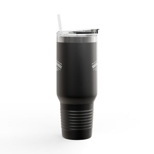 Fishing Logo 40oz Insulated Travel Mug with Handle thumbnail 1