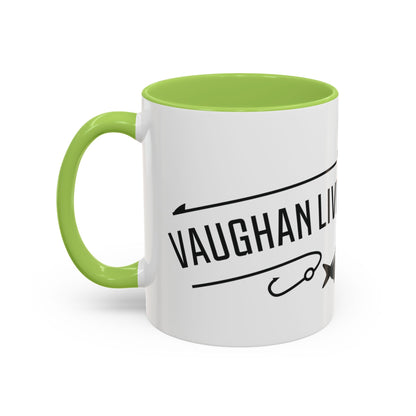 Fishing Coffee Mug — "I'd Rather Be Using Live Bait & Tackle" Accent Mug