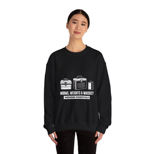 Fishing Crewneck Sweatshirt - "Worms, Weights & Whiskey" Weekend Essentials thumbnail 10