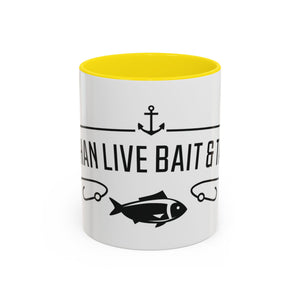 Fishing Coffee Mug — "I'd Rather Be Using Live Bait & Tackle" Accent Mug thumbnail 8