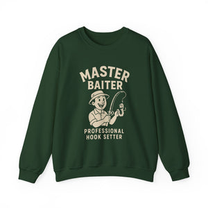 Master Baiter Crewneck Sweatshirt - Perfect Gift for Fishing Enthusiasts thumbnail 3