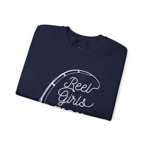 Fishing Sweatshirt — "Reel Girls Fish: Tougher Than the Boys" Crewneck for Women Anglers thumbnail 33