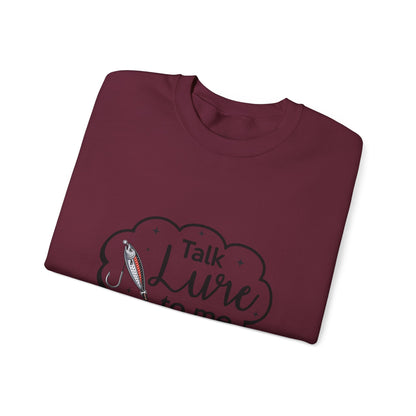 Fishing Enthusiast Crewneck Sweatshirt - "Talk Lure to Me"