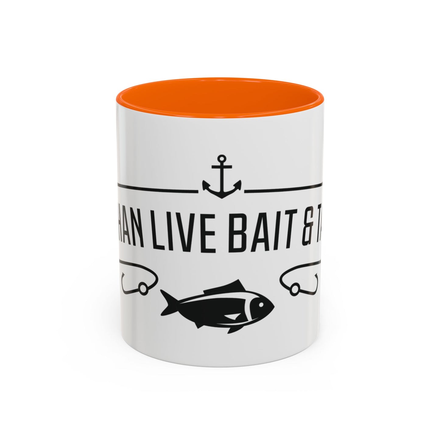 Fishing Coffee Mug — "I'd Rather Be Using Live Bait & Tackle" Accent Mug