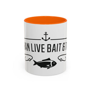 Fishing Coffee Mug — "I'd Rather Be Using Live Bait & Tackle" Accent Mug thumbnail 6