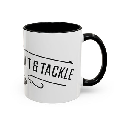 Fishing Coffee Mug — "I'd Rather Be Using Live Bait & Tackle" Accent Mug